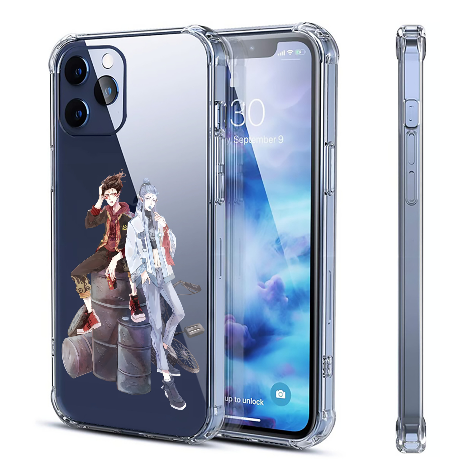 （画像用） Ne Zha 2 ナタ 魔童の大暴れ 【iPhone 12シリーズ対応】透明スマホケース（クリアソフトケース）